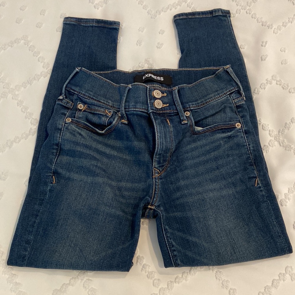 Express Performance Cropped Skinny Jeans
